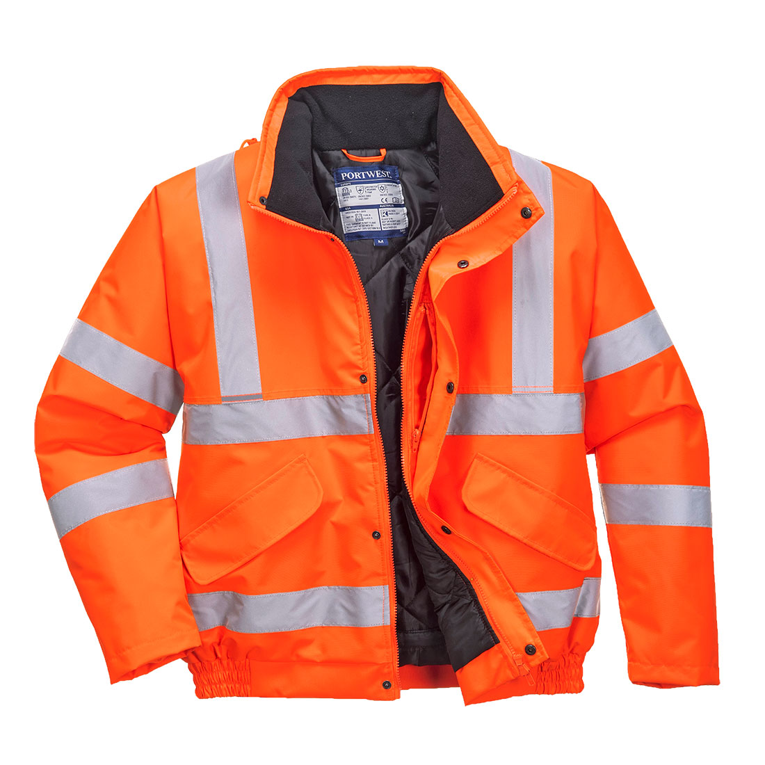 Warnschutzjacke - Pilotjacke gelb FLEIRO 8XL & orange Berufsbekleidung | XXS 