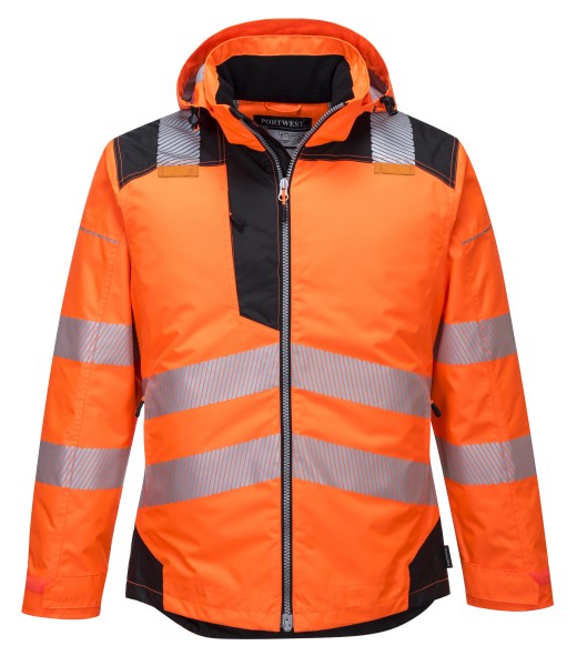 Winter-Warnschutzjacke orange